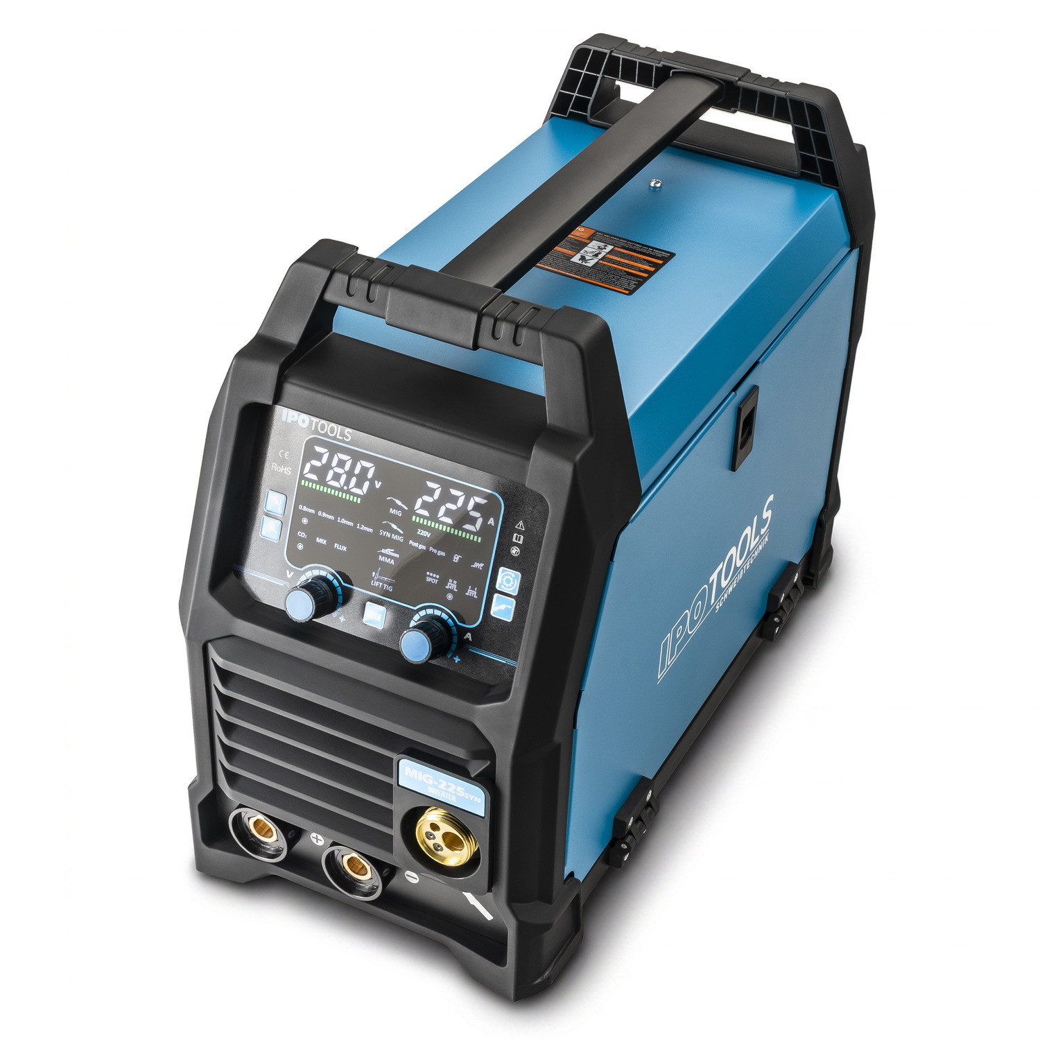 IPOTOOLS MIG 225SYN – Poste à souder à onduleur synergique 5en1 – Image 9